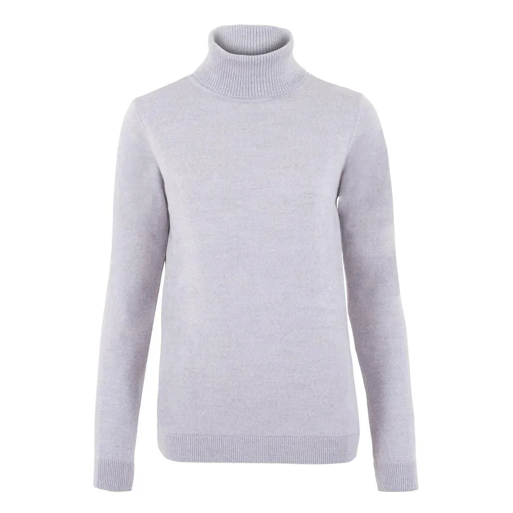 Womens Pure Extra Fine Merino Wool Roll Neck Jumper