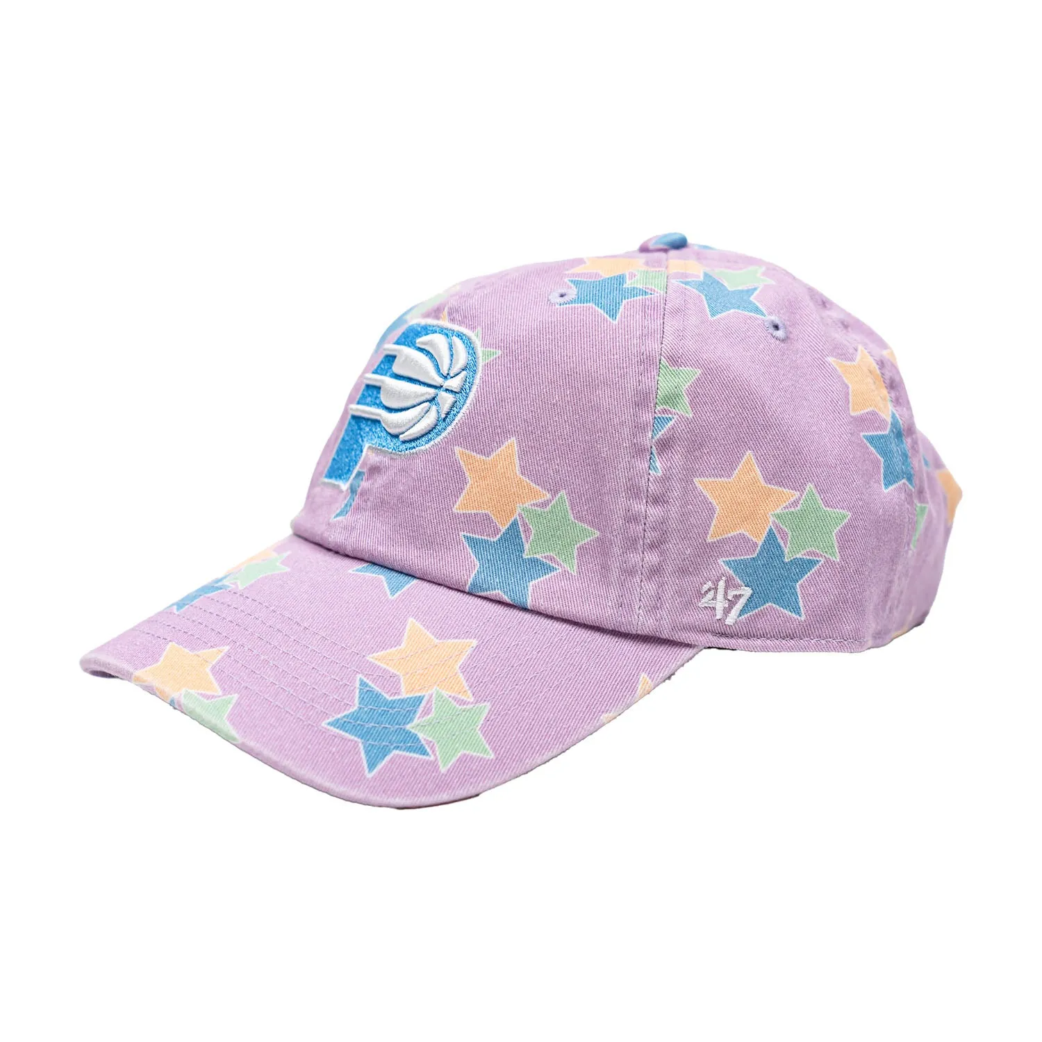 Youth Girls Indiana Pacers Star Bright Clean Up Hat in Purple by 47